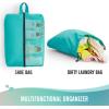image6 Set Packing Cubes for Suitcases Travel Organizer Bags for Carry on Luggage Veken Suitcase Organizer Bags Set for Travel Essentials Travel Accessories in 4 SizesExtra Large Large Medium Small01Cyan