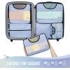 image6 Set Packing Cubes for Suitcases Travel Organizer Bags for Carry on Luggage Veken Suitcase Organizer Bags Set for Travel Essentials Travel Accessories in 4 SizesExtra Large Large Medium Small03Light Blue