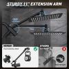 imageVeken 10quot All Metal Shower Heads with Handheld Spray ComboampampPower Wash High Pressure Square Rain Shower Head with WandampampExtension Arm Wide Adjustable Rainfall Showerhead with Slide Bar Matte BlackMatte Black