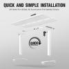 imageVeken 55 Inch Electric Standing Desk Height Adjustable Sit Stand Up Wood Desktop Work Home Office Computer PC Table Tall Standup Workstation Gaming Writing Study Bedroom Rising Desks BlackWhite