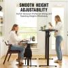 imageVeken 55 Inch Electric Standing Desk Height Adjustable Sit Stand Up Wood Desktop Work Home Office Computer PC Table Tall Standup Workstation Gaming Writing Study Bedroom Rising Desks BlackBlack