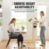 imageVeken 55 Inch Electric Standing Desk Height Adjustable Sit Stand Up Wood Desktop Work Home Office Computer PC Table Tall Standup Workstation Gaming Writing Study Bedroom Rising Desks BlackWhite