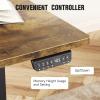 imageVeken 63 Inch Electric Standing Desk Height Adjustable Sit Stand Up Wood Desktop Work Home Office Computer PC Table Tall Standup Workstation Gaming Writing Study Bedroom Rising Desks BrownBrown