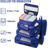 imageVeken 8 Set Packing Cubes for Suitcases Travel Bag Organizers for Carry on Luggage Suitcase Organizer Bags Set for Travel Essentials Travel Accessories in 4 SizesExtra Large Large Medium Small13Klein Blue