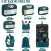 imageVeken 8 Set Packing Cubes for Suitcases Travel Bag Organizers for Carry on Luggage Suitcase Organizer Bags Set for Travel Essentials Travel Accessories in 4 SizesExtra Large Large Medium Small09Dark Teal