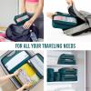 imageVeken 8 Set Packing Cubes for Suitcases Travel Bag Organizers for Carry on Luggage Suitcase Organizer Bags Set for Travel Essentials Travel Accessories in 4 SizesExtra Large Large Medium Small09Dark Teal