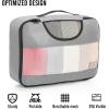 imageVeken 8 Set Packing Cubes for Suitcases Travel Bag Organizers for Carry on Luggage Suitcase Organizer Bags Set for Travel Essentials Travel Accessories in 4 SizesExtra Large Large Medium Small03Gray