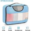 imageVeken 8 Set Packing Cubes for Suitcases Travel Bag Organizers for Carry on Luggage Suitcase Organizer Bags Set for Travel Essentials Travel Accessories in 4 SizesExtra Large Large Medium Small14Light Blue