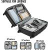imageVeken 8 Set Packing Cubes for Suitcases Travel Bag Organizers for Carry on Luggage Suitcase Organizer Bags Set for Travel Essentials Travel Accessories in 4 SizesExtra Large Large Medium Small03Gray