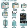 imageVeken 8 Set Packing Cubes for Suitcases Travel Bag Organizers for Carry on Luggage Suitcase Organizer Bags Set for Travel Essentials Travel Accessories in 4 SizesExtra Large Large Medium Small10Dusty Blue
