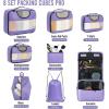 imageVeken 8 Set Packing Cubes for Suitcases Travel Bag Organizers for Carry on Luggage Suitcase Organizer Bags Set for Travel Essentials Travel Accessories in 4 SizesExtra Large Large Medium Small05Light Purple