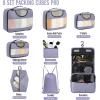 imageVeken 8 Set Packing Cubes for Suitcases Travel Bag Organizers for Carry on Luggage Suitcase Organizer Bags Set for Travel Essentials Travel Accessories in 4 SizesExtra Large Large Medium Small06Dusty Purple
