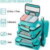 imageVeken 8 Set Packing Cubes for Suitcases Travel Bag Organizers for Carry on Luggage Suitcase Organizer Bags Set for Travel Essentials Travel Accessories in 4 SizesExtra Large Large Medium Small08Teal