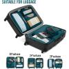 imageVeken 8 Set Packing Cubes for Suitcases Travel Bag Organizers for Carry on Luggage Suitcase Organizer Bags Set for Travel Essentials Travel Accessories in 4 SizesExtra Large Large Medium Small09Dark Teal
