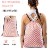 imageVeken 8 Set Packing Cubes for Suitcases Travel Bag Organizers for Carry on Luggage Suitcase Organizer Bags Set for Travel Essentials Travel Accessories in 4 SizesExtra Large Large Medium Small18Pinkwhite Striped