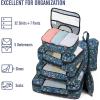 imageVeken 8 Set Packing Cubes for Suitcases Travel Bag Organizers for Carry on Luggage Suitcase Organizer Bags Set for Travel Essentials Travel Accessories in 4 SizesExtra Large Large Medium Small07Blue Floral