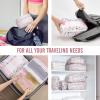 imageVeken 8 Set Packing Cubes for Suitcases Travel Bag Organizers for Carry on Luggage Suitcase Organizer Bags Set for Travel Essentials Travel Accessories in 4 SizesExtra Large Large Medium Small17Colorful Floral