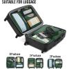 imageVeken 8 Set Packing Cubes for Suitcases Travel Bag Organizers for Carry on Luggage Suitcase Organizer Bags Set for Travel Essentials Travel Accessories in 4 SizesExtra Large Large Medium Small11Dark Green
