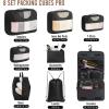 imageVeken 8 Set Packing Cubes for Suitcases Travel Bag Organizers for Carry on Luggage Suitcase Organizer Bags Set for Travel Essentials Travel Accessories in 4 SizesExtra Large Large Medium Small01Black