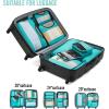 imageVeken 8 Set Packing Cubes for Suitcases Travel Bag Organizers for Carry on Luggage Suitcase Organizer Bags Set for Travel Essentials Travel Accessories in 4 SizesExtra Large Large Medium Small08Teal