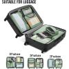 imageVeken 8 Set Packing Cubes for Suitcases Travel Bag Organizers for Carry on Luggage Suitcase Organizer Bags Set for Travel Essentials Travel Accessories in 4 SizesExtra Large Large Medium Small12Green Matcha