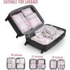 imageVeken 8 Set Packing Cubes for Suitcases Travel Bag Organizers for Carry on Luggage Suitcase Organizer Bags Set for Travel Essentials Travel Accessories in 4 SizesExtra Large Large Medium Small17Colorful Floral