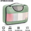 imageVeken 8 Set Packing Cubes for Suitcases Travel Bag Organizers for Carry on Luggage Suitcase Organizer Bags Set for Travel Essentials Travel Accessories in 4 SizesExtra Large Large Medium Small12Green Matcha