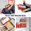 imageVeken 8 Set Packing Cubes for Suitcases Travel Bag Organizers for Carry on Luggage Suitcase Organizer Bags Set for Travel Essentials Travel Accessories in 4 SizesExtra Large Large Medium Small16Orange