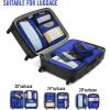 imageVeken 8 Set Packing Cubes for Suitcases Travel Bag Organizers for Carry on Luggage Suitcase Organizer Bags Set for Travel Essentials Travel Accessories in 4 SizesExtra Large Large Medium Small13Klein Blue