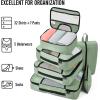 imageVeken 8 Set Packing Cubes for Suitcases Travel Bag Organizers for Carry on Luggage Suitcase Organizer Bags Set for Travel Essentials Travel Accessories in 4 SizesExtra Large Large Medium Small12Green Matcha