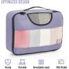 imageVeken 8 Set Packing Cubes for Suitcases Travel Bag Organizers for Carry on Luggage Suitcase Organizer Bags Set for Travel Essentials Travel Accessories in 4 SizesExtra Large Large Medium Small06Dusty Purple
