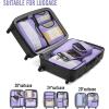 imageVeken 8 Set Packing Cubes for Suitcases Travel Bag Organizers for Carry on Luggage Suitcase Organizer Bags Set for Travel Essentials Travel Accessories in 4 SizesExtra Large Large Medium Small05Light Purple
