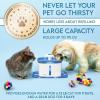 imageVeken 95oz28L Pet Fountain Automatic Cat Water Fountain Dog Water Dispenser with Replacement Filters for Cats Dogs Multiple Pets Space Black PlasticBlue