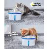 imageVeken 95oz28L Pet Fountain Automatic Cat Water Fountain Dog Water Dispenser with Replacement Filters for Cats Dogs Multiple Pets Space Black PlasticSilver