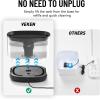 imageVeken Cat Water Fountain with Detachable Tank Easy to Clean ampamp Assemble 84oz25L Automatic Pet Drinking Dispenser with Quiet Operation Appealing to Cats Small Pets and Dog BlackBlack