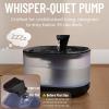 imageVeken Cat Water Fountain with Detachable Tank Easy to Clean ampamp Assemble 84oz25L Automatic Pet Drinking Dispenser with Quiet Operation Appealing to Cats Small Pets and Dog BlackBlack