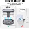 imageVeken Cat Water Fountain with Detachable Tank Easy to Clean ampamp Assemble 84oz25L Automatic Pet Drinking Dispenser with Quiet Operation Appealing to Cats Small Pets and Dog BlackGrey