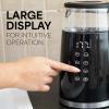 imageVeken Electric Tea Kettle 17 Liters 1500W Temperature Control Keep Warm Digital Display Automatic Shut Off Hot Water Boiler Heater Pot Glass Boiling Teapot Kitchen Boil Kettles BlackBlack