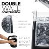 imageVeken Electric Tea Kettle 17 Liters 1500W Temperature Control Keep Warm Digital Display Automatic Shut Off Hot Water Boiler Heater Pot Glass Boiling Teapot Kitchen Boil Kettles BlackBlack