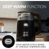 imageVeken Electric Tea Kettle 17 Liters 1500W Temperature Control Keep Warm Digital Display Automatic Shut Off Hot Water Boiler Heater Pot Glass Boiling Teapot Kitchen Boil Kettles BlackBlack