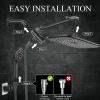 imageVeken High Pressure Rain Shower Head Combo with Extension Arm Wide Showerhead with 6 Handheld Water Spray  Adjustable Dual Shower with AntiClog Nozzles  Matte BlackMatte Black