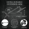 imageVeken High Pressure Rain Shower Head Combo with Extension Arm Wide Showerhead with 6 Handheld Water Spray  Adjustable Dual Shower with AntiClog Nozzles  Matte BlackMatte Black