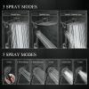 imageVeken High Pressure Rain Shower Head Combo with Extension Arm Wide Showerhead with 6 Handheld Water Spray  Adjustable Dual Shower with AntiClog Nozzles  Matte BlackMatte Black