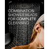 imageVeken High Pressure Rain Shower Head Combo with Extension Arm Wide Showerhead with 6 Handheld Water Spray  Adjustable Dual Shower with AntiClog Nozzles  Matte BlackMatte Black