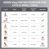 imageVeken Innovation Award Winner Stainless Steel Cat Water Fountain 95oz28L Automatic Pet Fountain Dog Water Dispenser with Replacement Filters ampamp Silicone Mat for Cats Dogs Space BlackSpace Black2 Filters2 Sponges