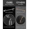 imageVeken Rain Shower Head 118 Inch Large Rectangular Rainfall Showerhead Adjustable Stainless Steel 11 inch Extension Arm Detachable Waterfall Rain Fall Showerheads with AntiClog Nozzles ChromeChrome