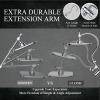 imageVeken Rain Shower Head 118 Inch Large Rectangular Rainfall Showerhead Adjustable Stainless Steel 11 inch Extension Arm Detachable Waterfall Rain Fall Showerheads with AntiClog Nozzles ChromeChrome