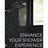 imageVeken Rain Shower Head 118 Inch Large Rectangular Rainfall Showerhead Adjustable Stainless Steel 11 inch Extension Arm Detachable Waterfall Rain Fall Showerheads with AntiClog Nozzles ChromeMatte Black