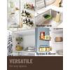imageVeken Stainless Steel Shower Caddy 6Pack Adhesive Rustproof Shelves Rack with Soap Holder Large Capacity Bathroom Organizers and Storage No Drilling WallMounted Kitchen ampamp Home Decor Bath DecorF Bright Gold