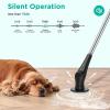 imageVeken Electric Spin Scrubber Shower Scrubber with Long Handle and 9 Replaceable Brush Heads IPX8 Waterproof Bathroom Scrubber with 2 Speeds Electric Cleaning Brush for Tub Sink Glass TileBlack